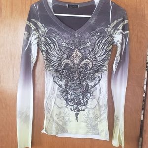 Long Sleeved Ombre Top